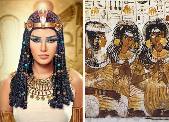 Egyptian hair ancient wigs women egypt make hairstyles wig crystalinks clothing made egipto antique african jewelry artifacts perruque their pelucas