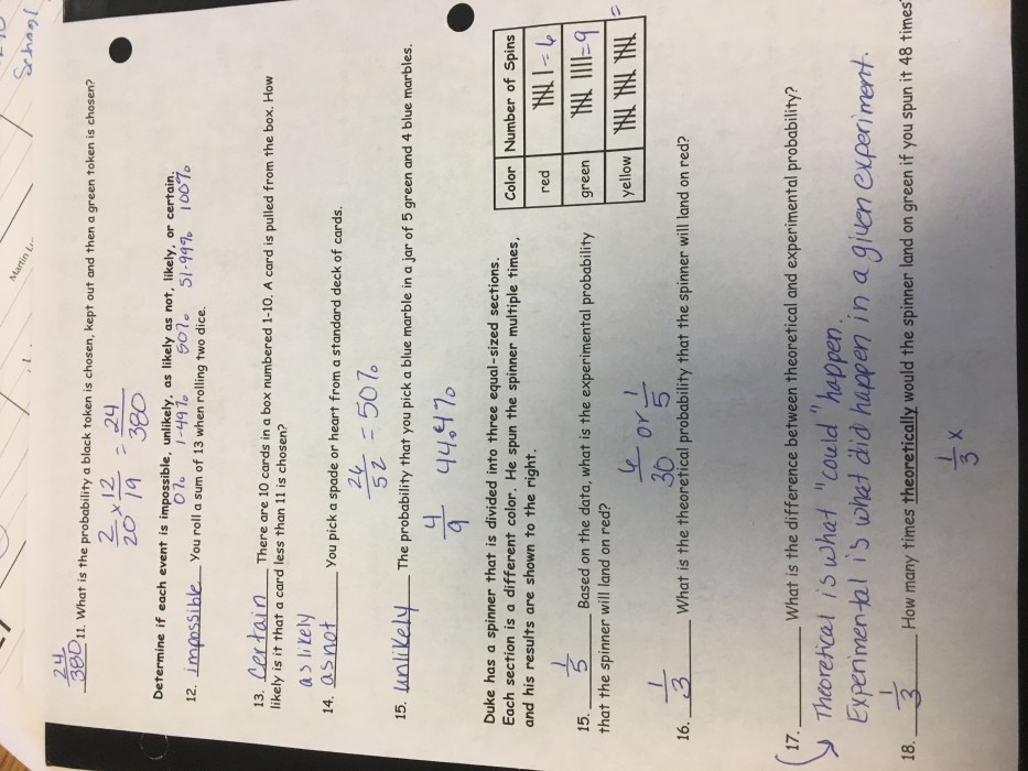 Course 2 chapter 9 probability answer key