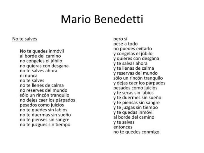 Mario benedetti salves te quotes words