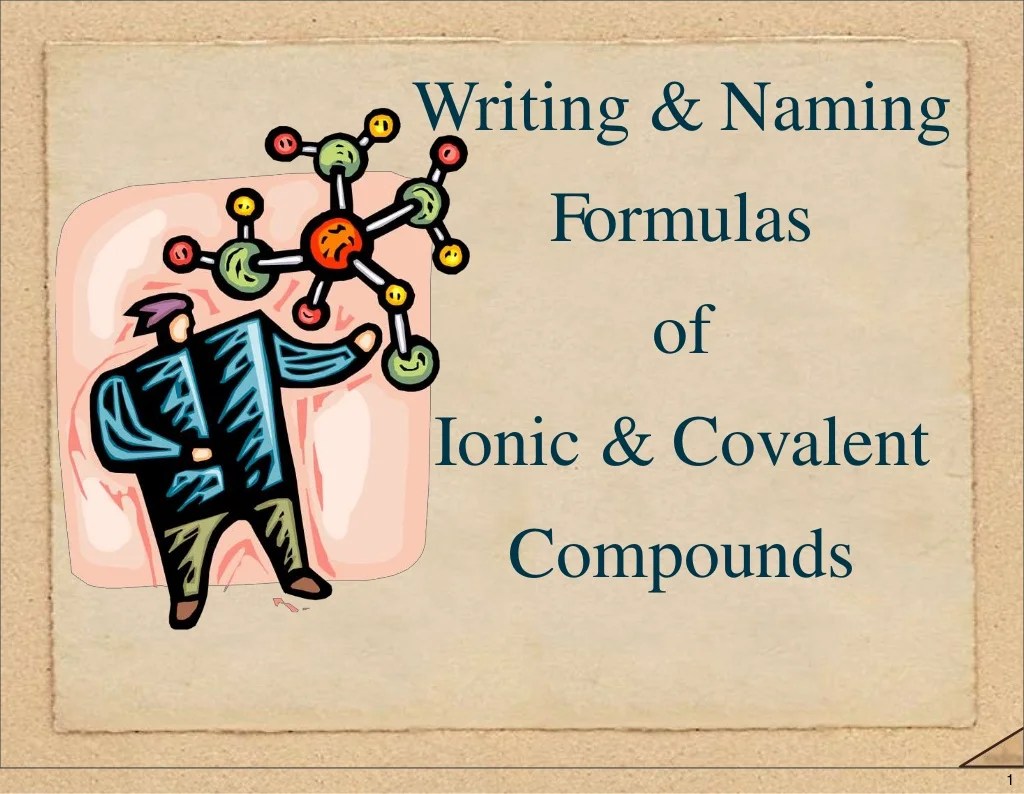 Mixed ionic covalent compound naming