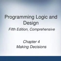 Programming logic and design fifth edition